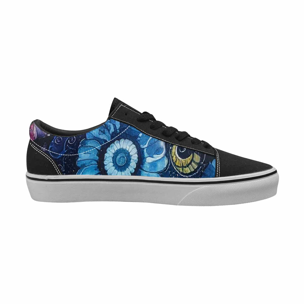 WOMEN'S Tie Lace-Up Canvas Wallpaper Art Sneakers