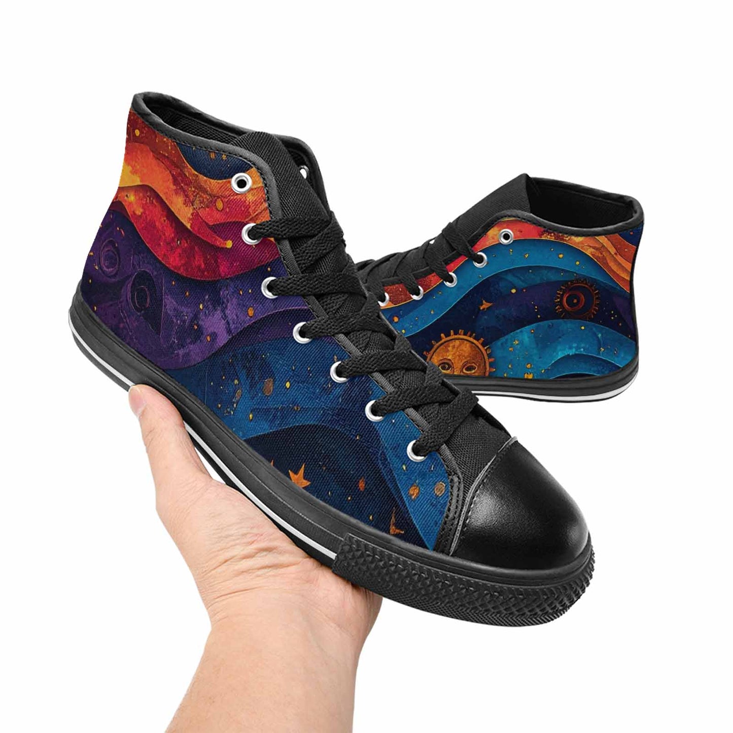 MEN'S Steampunk Galaxy High Top Canvas Grunge Shoes