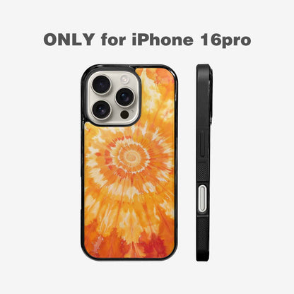 iPhone 16 Pro Case — Ombre Tie Dye Warm, Custom Phone Case