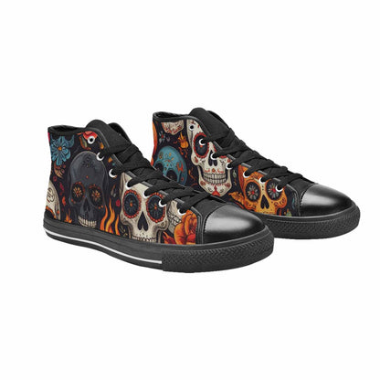 MEN'S Skull High Top Canvas Dreamcore Custom Sneakers