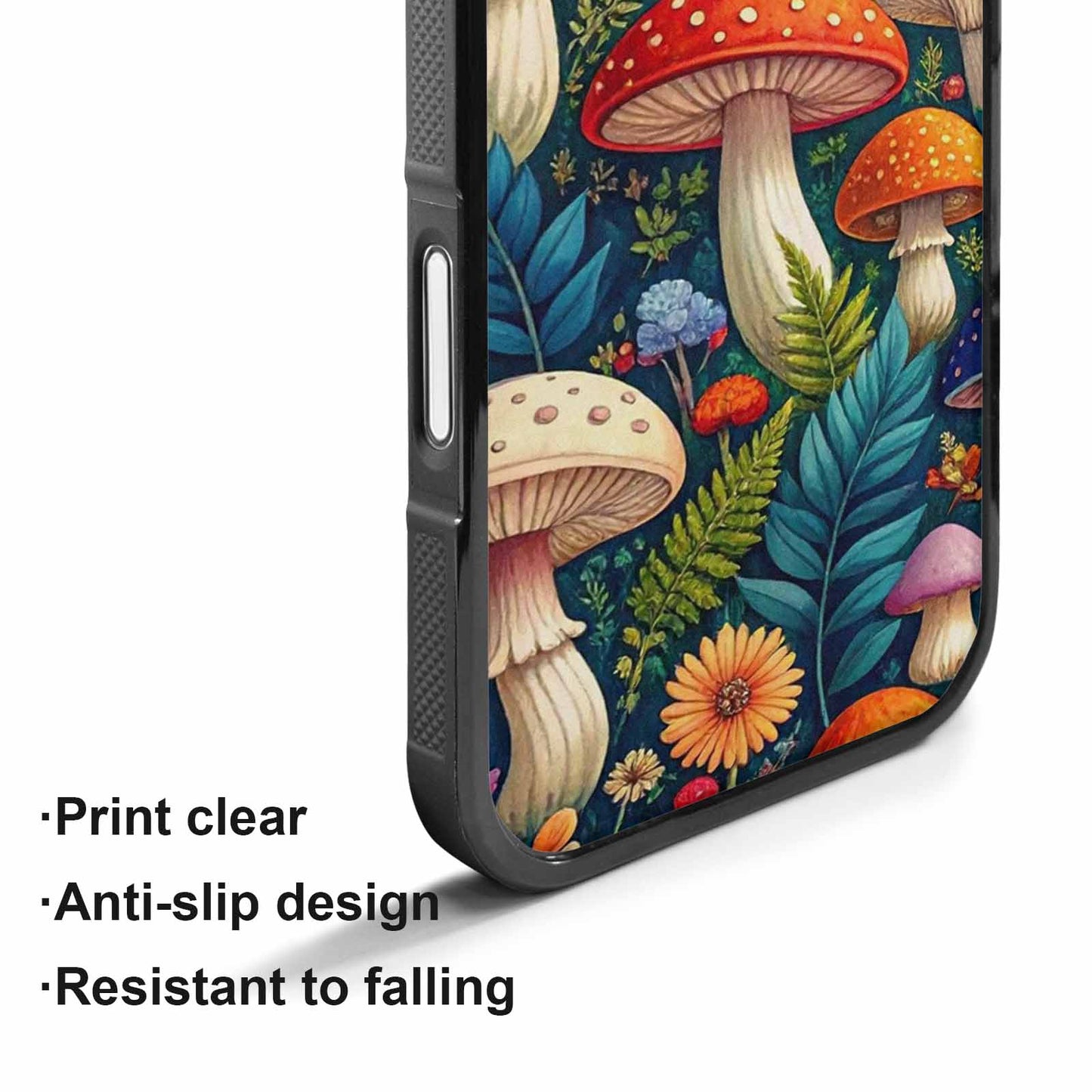 iPhone 17 Case — Mushrooms Botanicalmushrooms P Ias Floral, Custom Made Phone Cover