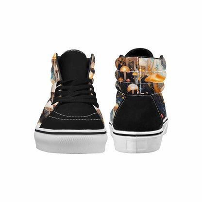 MEN'S Mushrooms High Top Canvas Grunge Custom Shoes