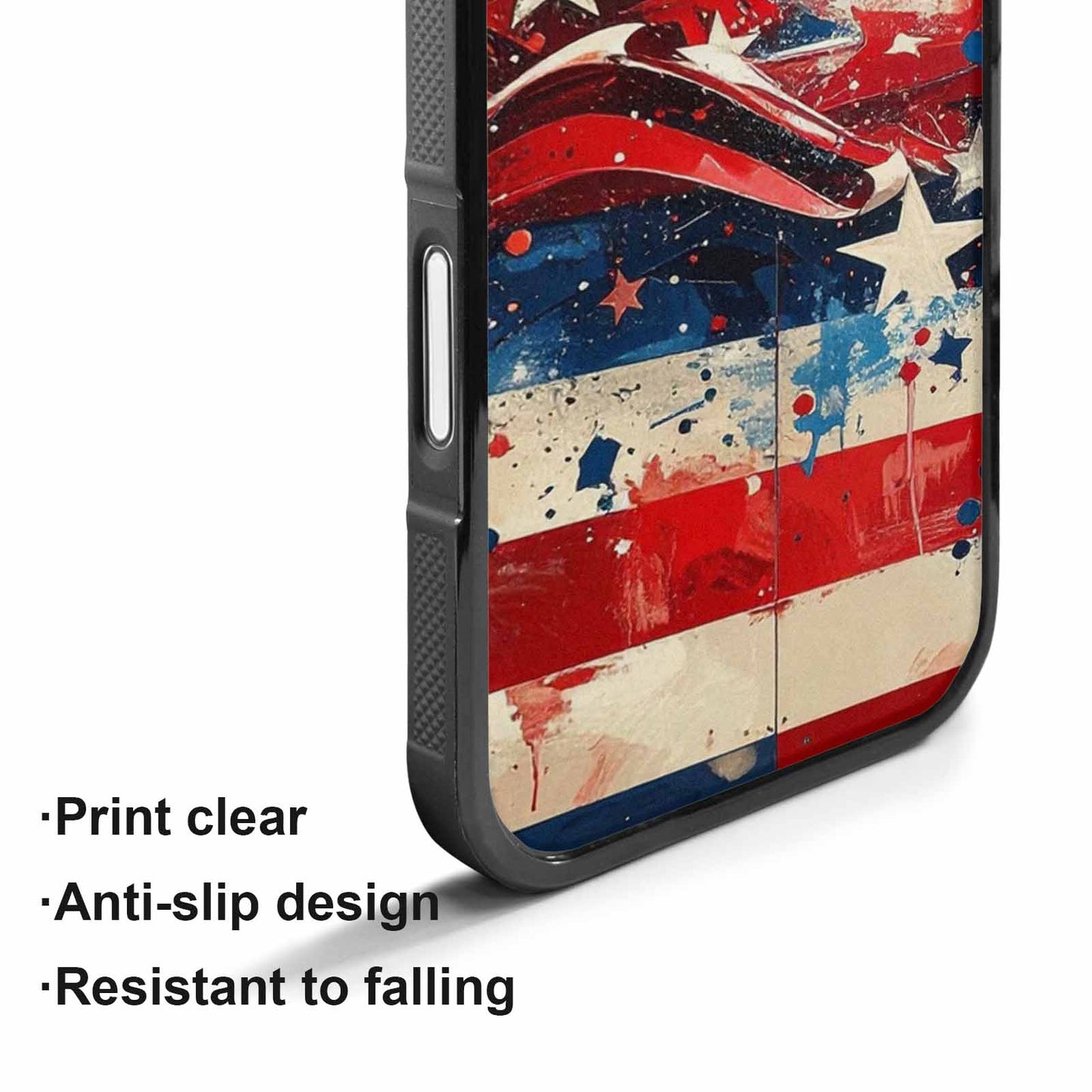 iPhone 17 Case — Patriotic Stars And Stripes Galaxy Space, Custom Made Phone Cover