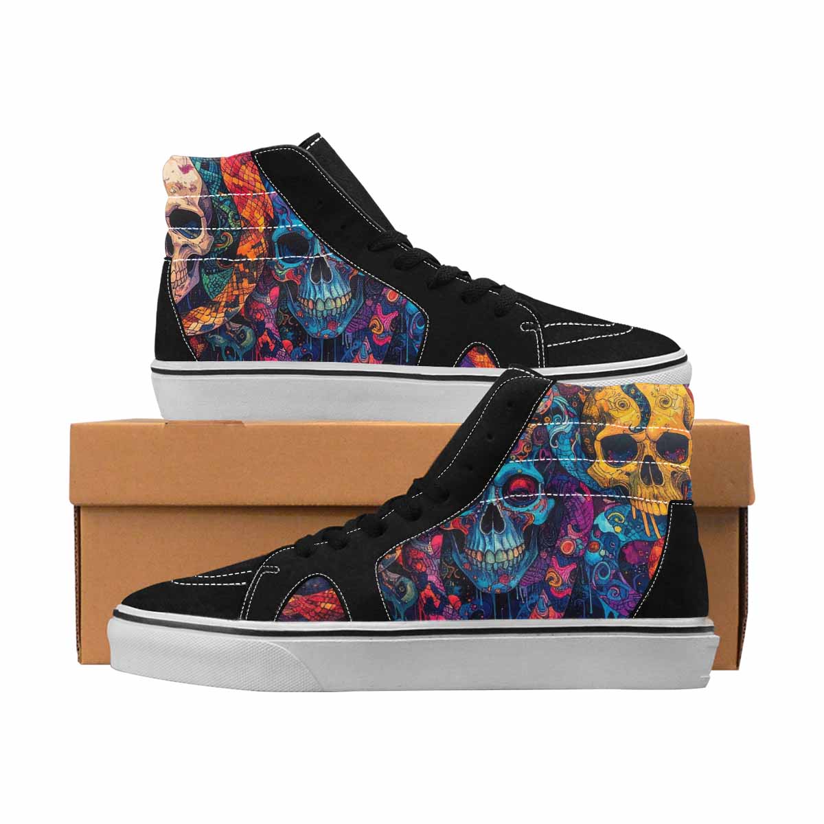 MEN'S Wolves Collage Moon Skulls Collage 3 Ferion