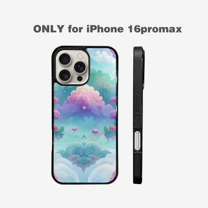 iPhone 16 Pro Max Case — Surrealist Dreamscape Illustration Pattern, Original Design Phone Case