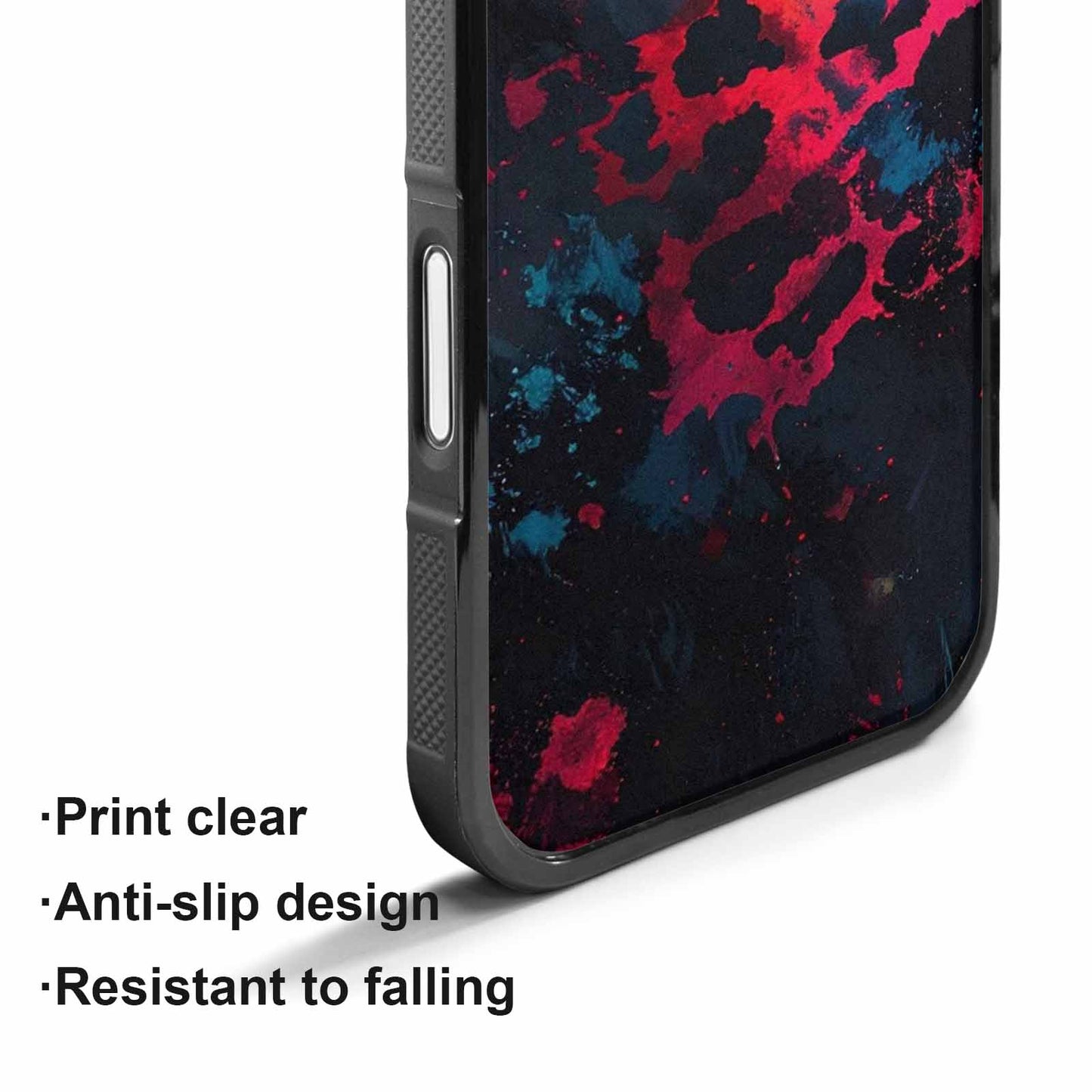 iPhone 17 Case — Color Style Deep Blacks Animal Print, Original Design Phone Case