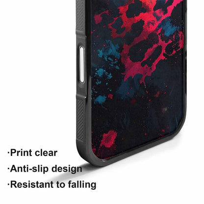 iPhone 17 Case — Color Style Deep Blacks Animal Print, Original Design Phone Case