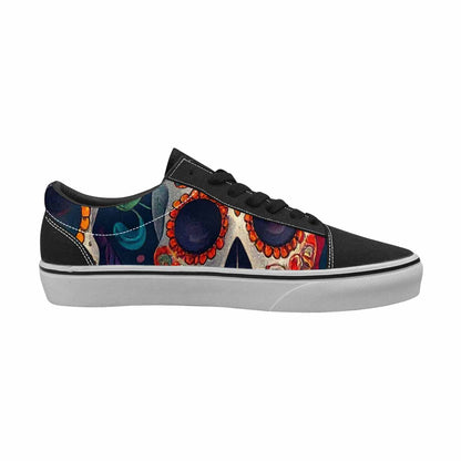 WOMEN'S Snake Skulls Print Alt Canvas Lace-Up Y2K Shoes
