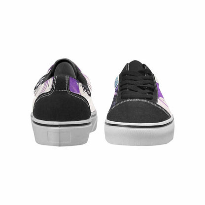 WOMEN'S Rainbow Drip Mushrooms Lace-Up Canvas Aesthetic Shoes