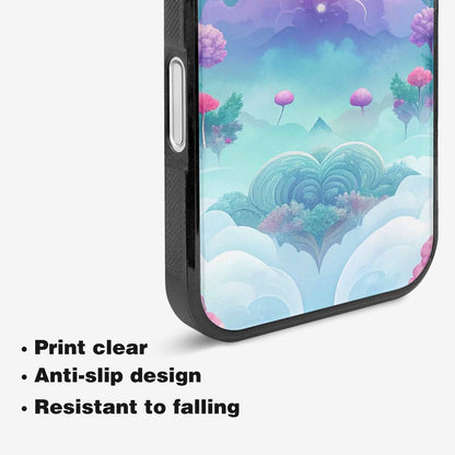 iPhone 16 Case — Surrealist Dreamscape Illustration Pattern, Unique Phone Case Design