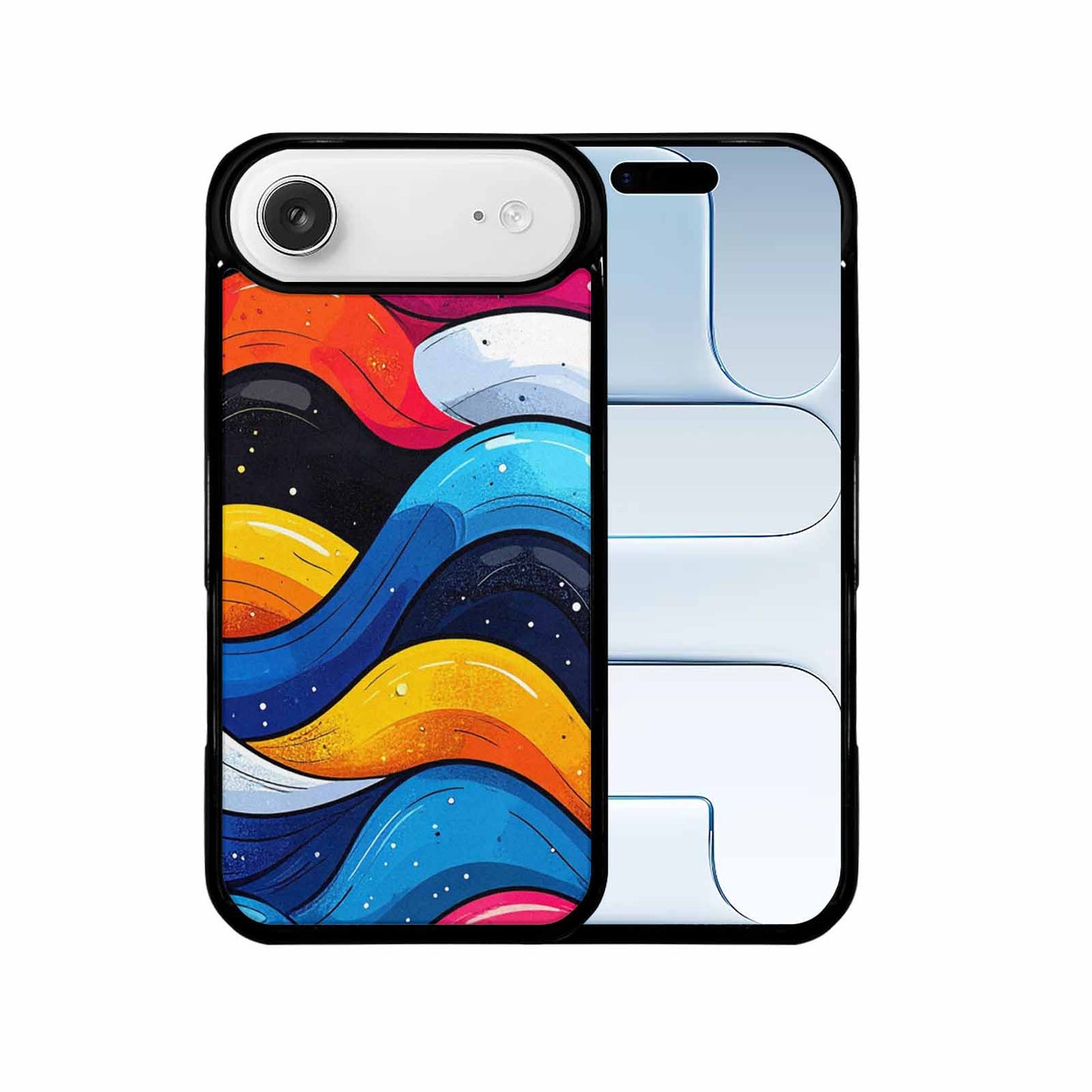 iPhone 17 Air Case — Glossy Winter Wave Seamless Cartoon Cute, Custom Designed Case Cover