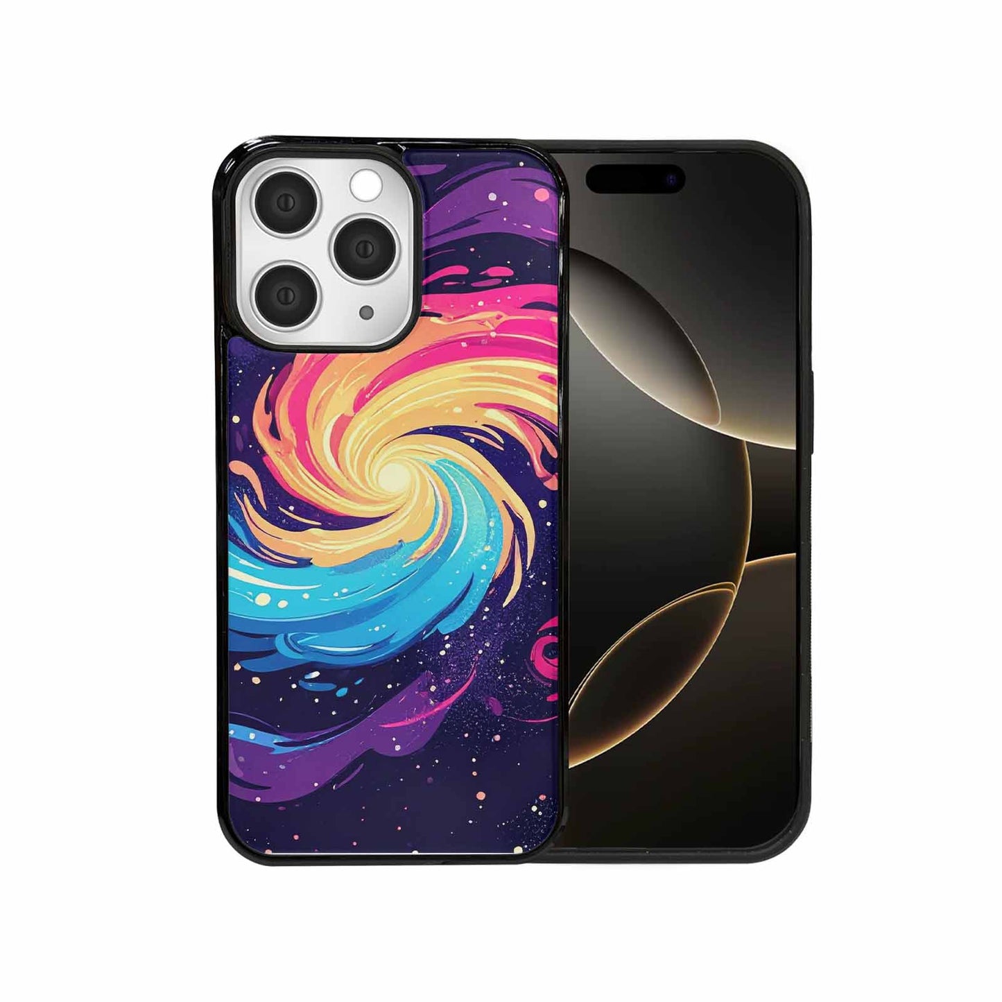 iPhone 15 Pro Max Case — Love Wins Galaxy Seamless Pattern Vibrant, Custom Made Phone Cover