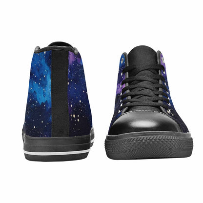 WOMEN'S Galaxy Art - High Top Canvas Wallpaper Art Sneakers