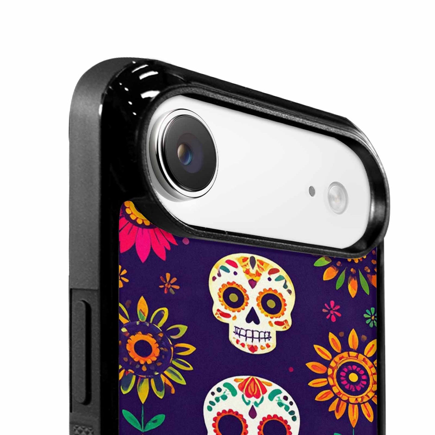 iPhone 17 Air Case — Sunflowers And Skulls Gothic Skulls, Unique Phone Case Design