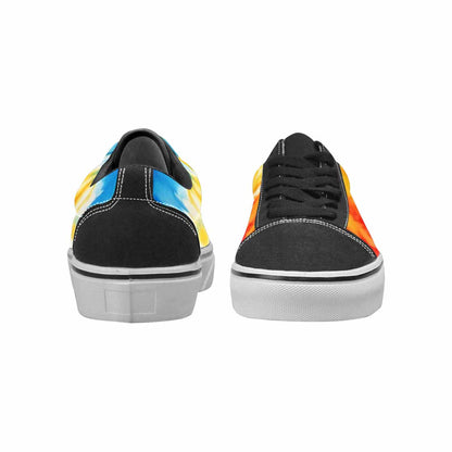 WOMEN'S Tie Dye Drip Canvas Lace-Up Grunge Custom Sneakers