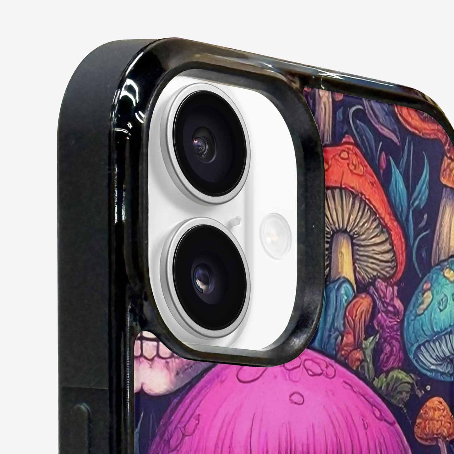 iPhone 16 Plus Case — Mushroom Skull, Custom Phone Case