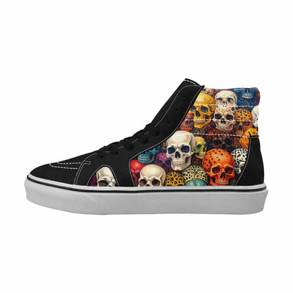 MEN'S Skulls  Animal Print High Top Canvas Dark Academia Sneakers