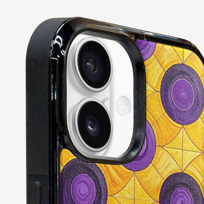 iPhone 16 Case — Intersex Flag Color Theme Small Rainbow, Custom Print Case Cover