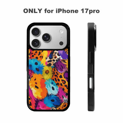 iPhone 17 Pro Case — Full Color Vibrant Animal Print Animal, Custom Art Phone Cover
