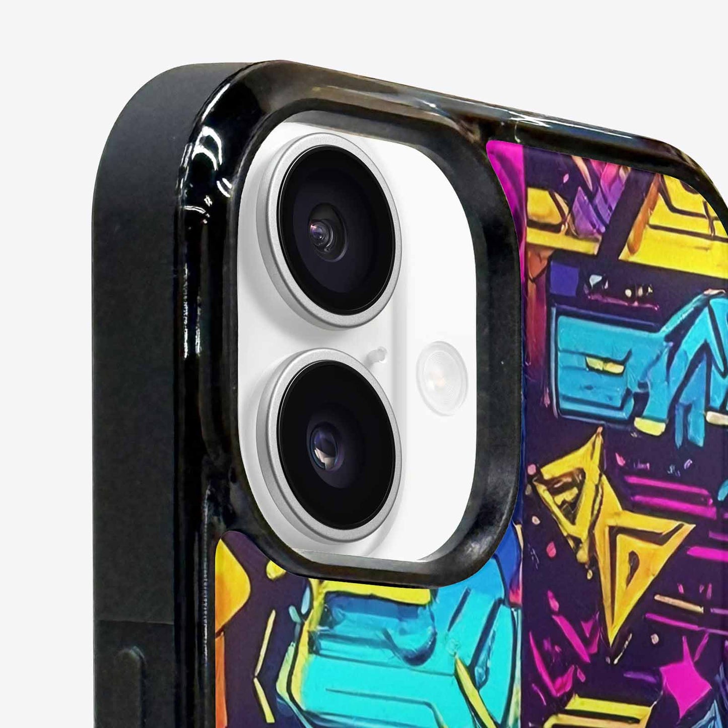 iPhone 16 Case — 80s Retro Motif 80s Retro Motifs, Customized Protective Case