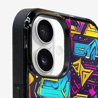 iPhone 16 Case — 80s Retro Motif 80s Retro Motifs, Customized Protective Case