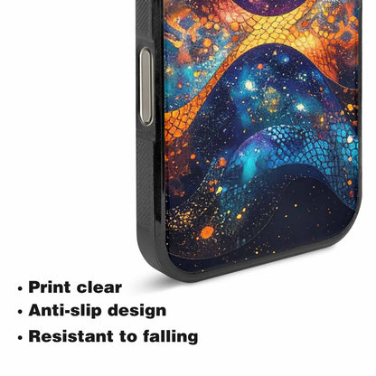 iPhone 16 Pro Case — Galaxy Snake Print Custom, Custom Printed Phone Case