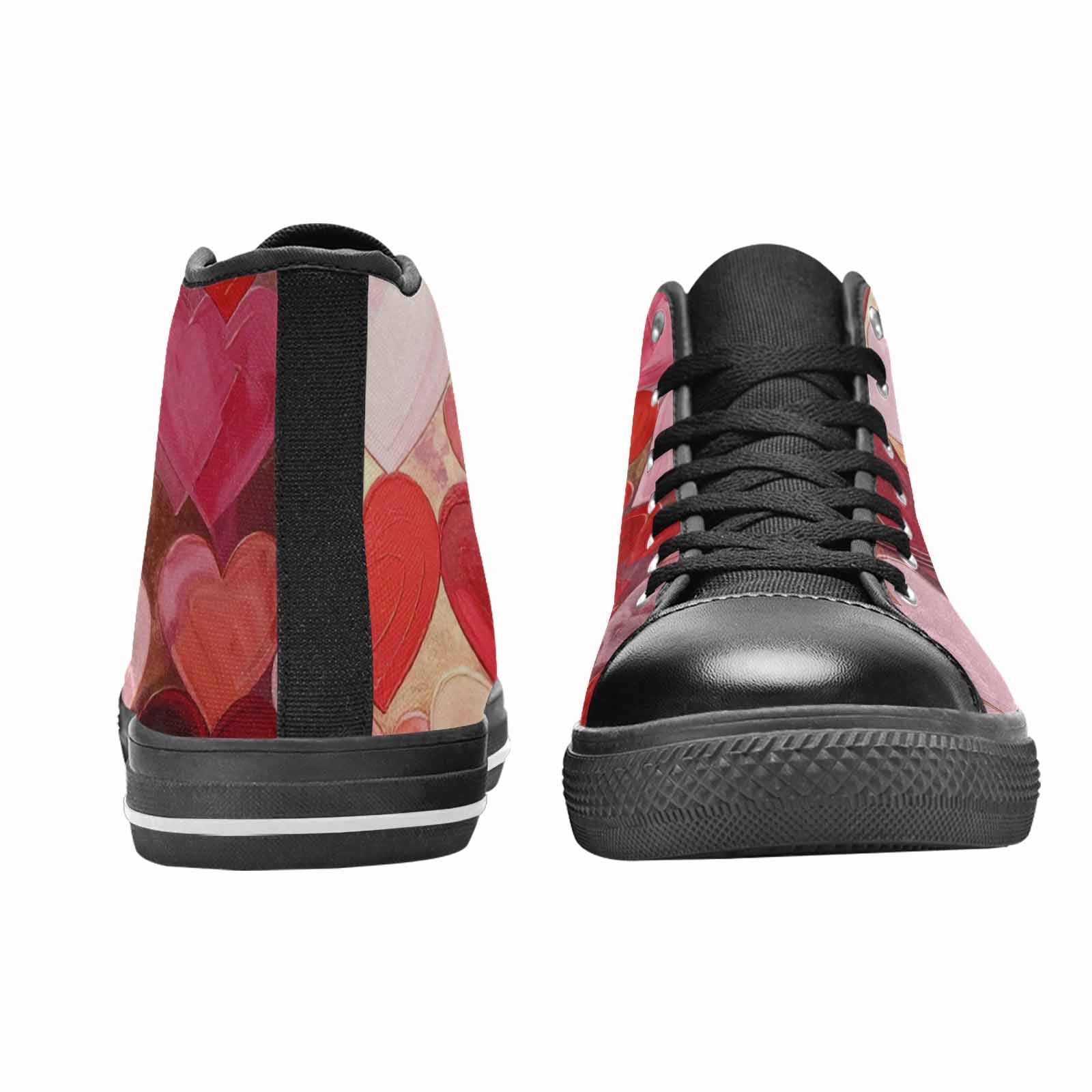 MEN'S No Words Or High Top Canvas Vibrant Chaos Custom Shoes