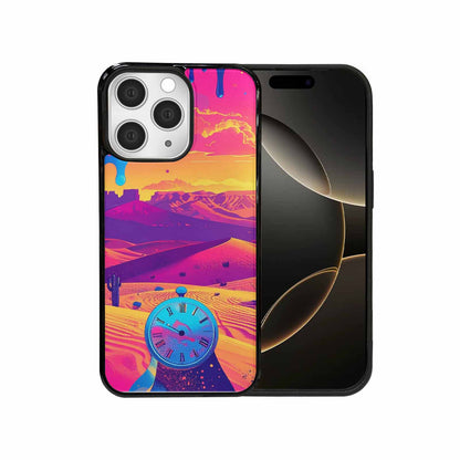 iPhone 15 Pro Max Case — I Surrealist Dreamscape Pattern Melting Clocks, Custom Art Phone Cover