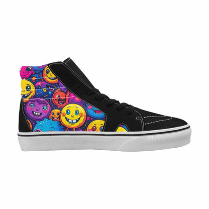 MEN'S Funny Looking Cartoon High Top Canvas Neon Fantasy Shoes