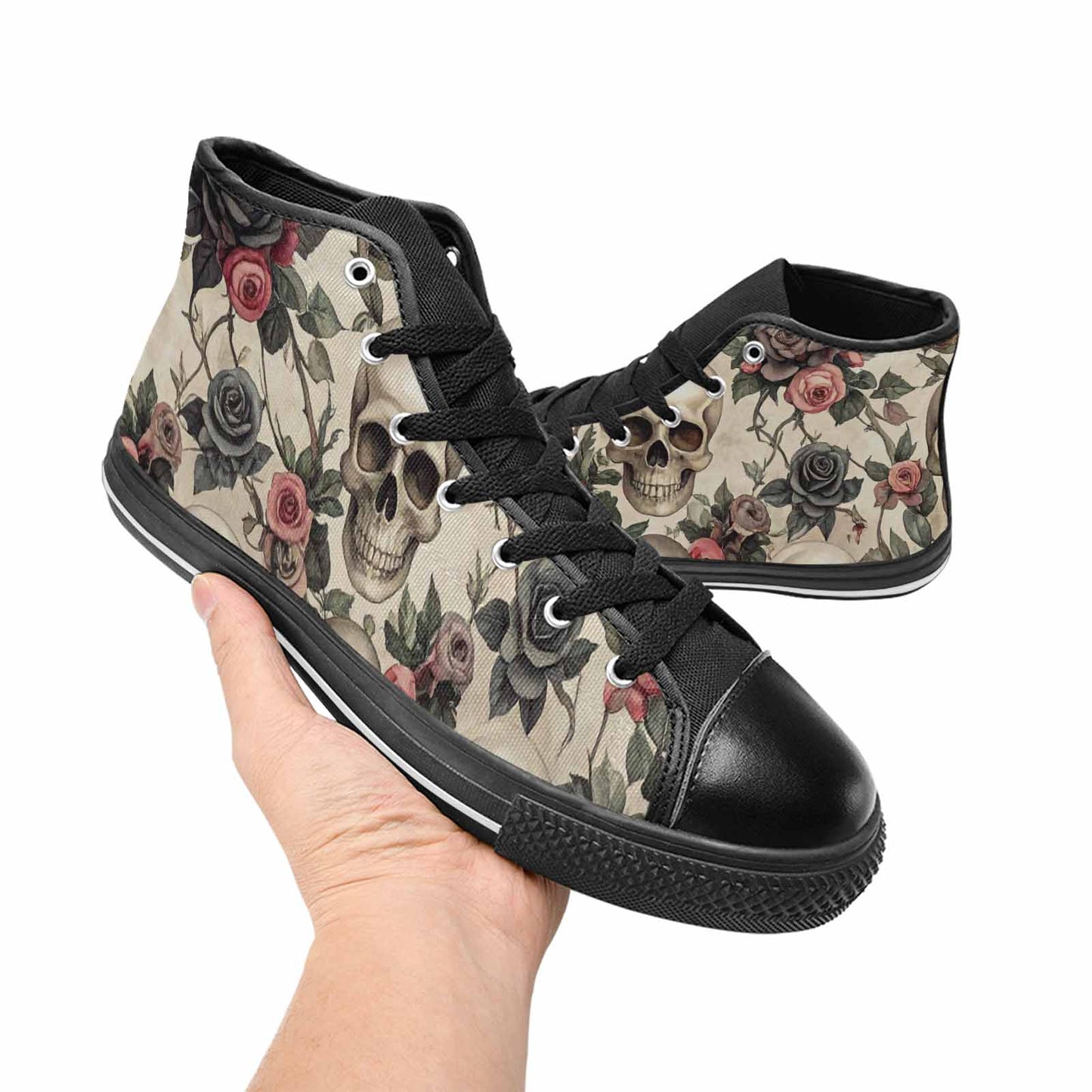 MEN'S Skulls - Roses High Top Canvas Dreamcore Shoes