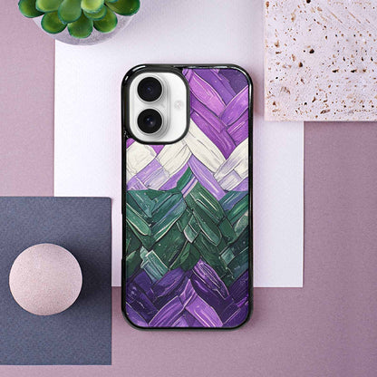 iPhone 16 Case — Genderqueer Flag Color Theme Small Rainbow, Custom Print Case Cover