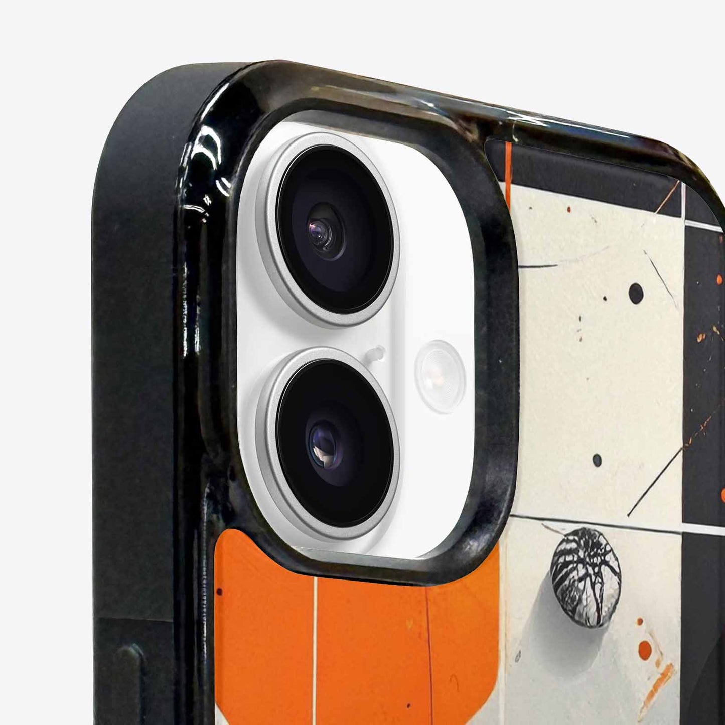 iPhone 16 Plus Case — Basketball Pattern Court Lines And Balls, Original Design Phone Case