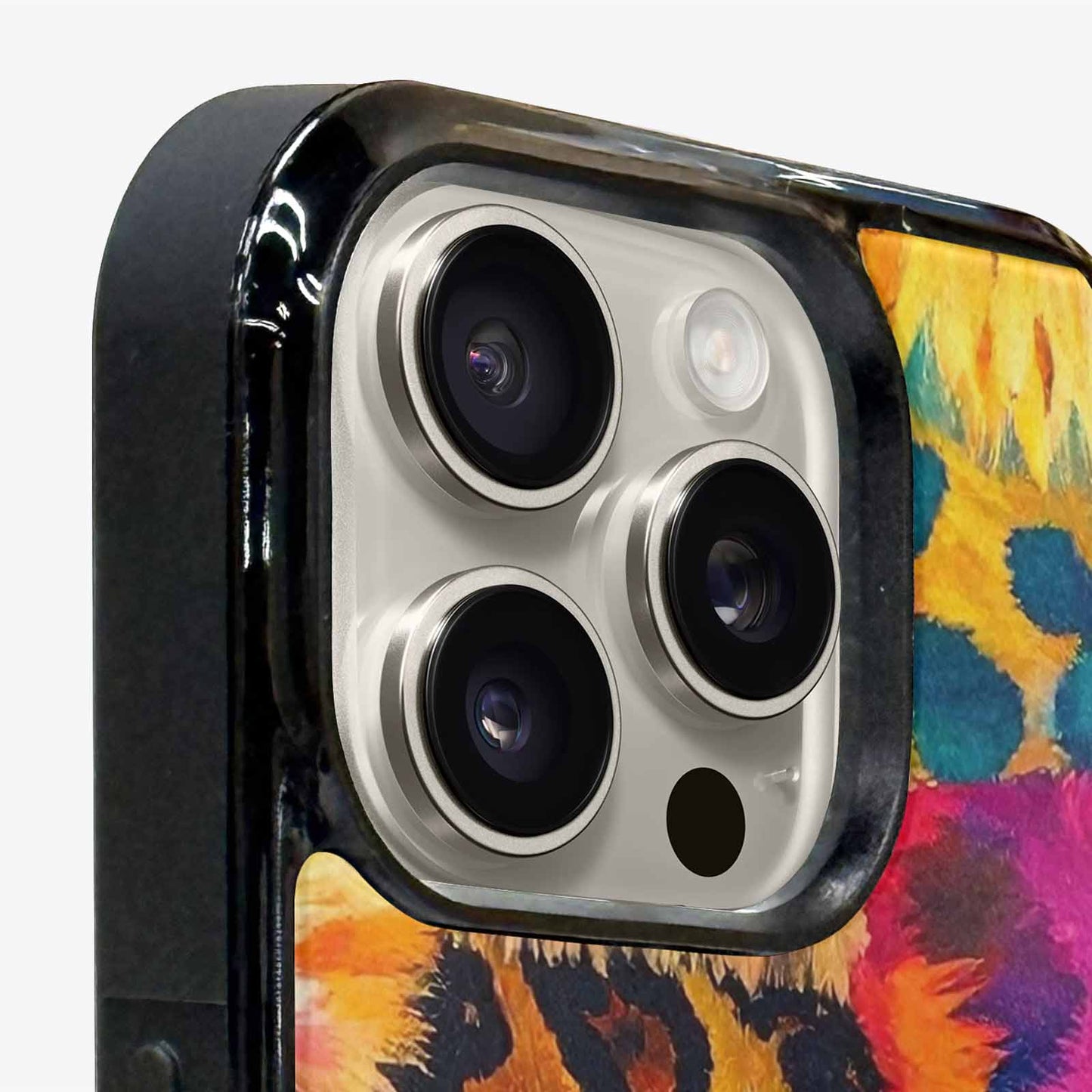iPhone 16 Pro Max Case — Full Color Vibrant Animal Print Animal, Custom Designed Case Cover