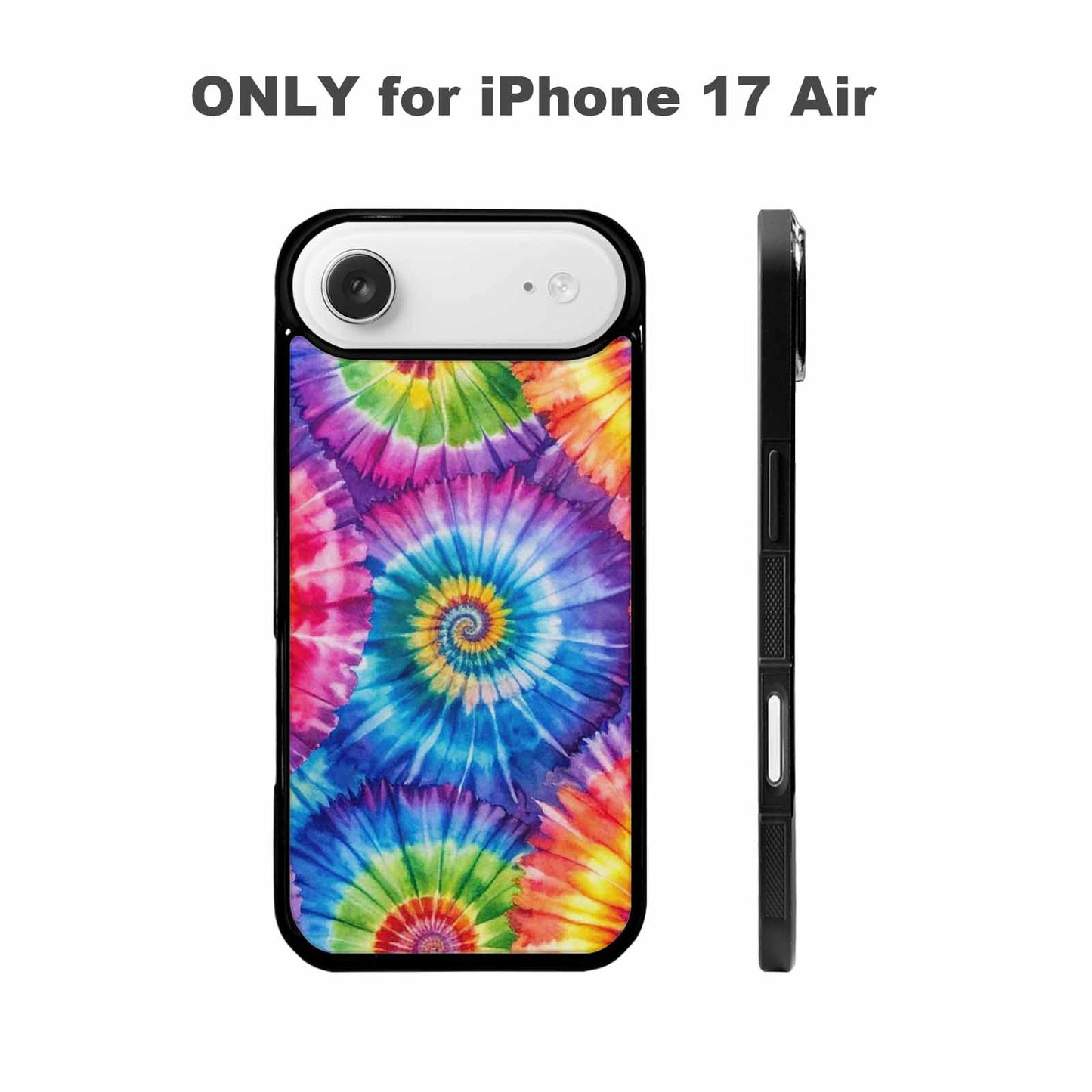 iPhone 17 Air Case — Tie Dye Spiral Rainbow Blended Tie, Custom Print Case Cover