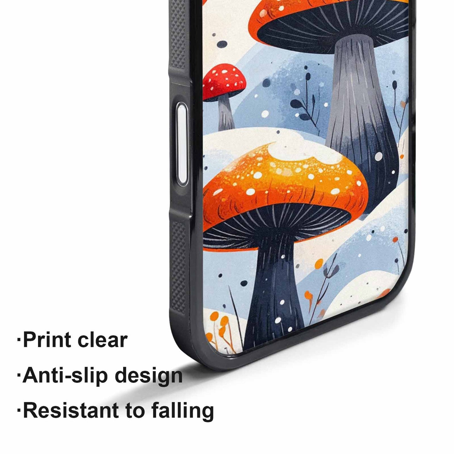 iPhone 17 Air Case — Vivid Winter Mushroom Seamless Cartoon Cute, Unique Phone Case Design