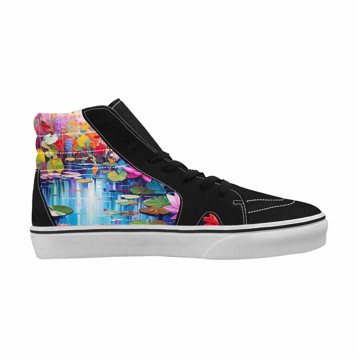 MEN'S Monet Impressionist High Top Canvas Surreal Shoes