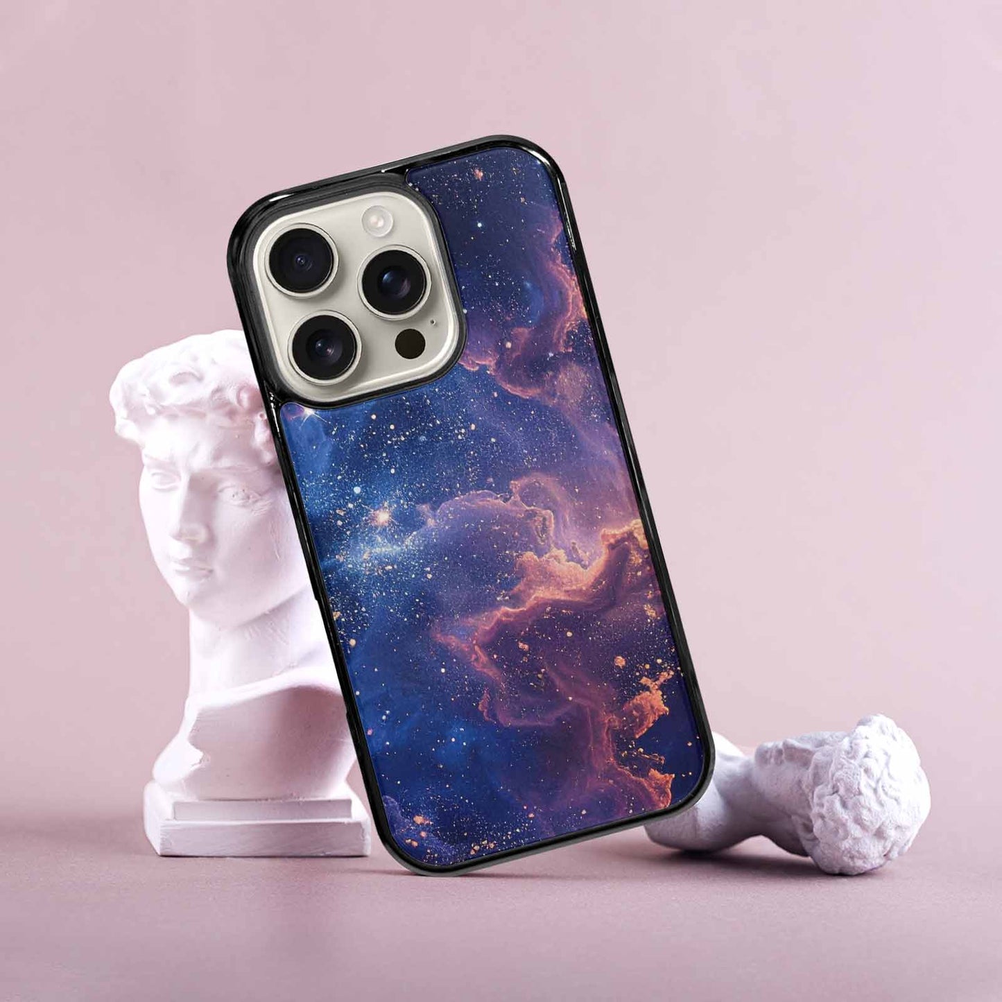 iPhone 16 Pro Case — Nebula Texture With Dense Star Cluster, Custom Phone Case