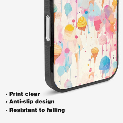 iPhone 16 Case — Ice Cream Motif Ice Cream Motifs, Personalized Phone Case