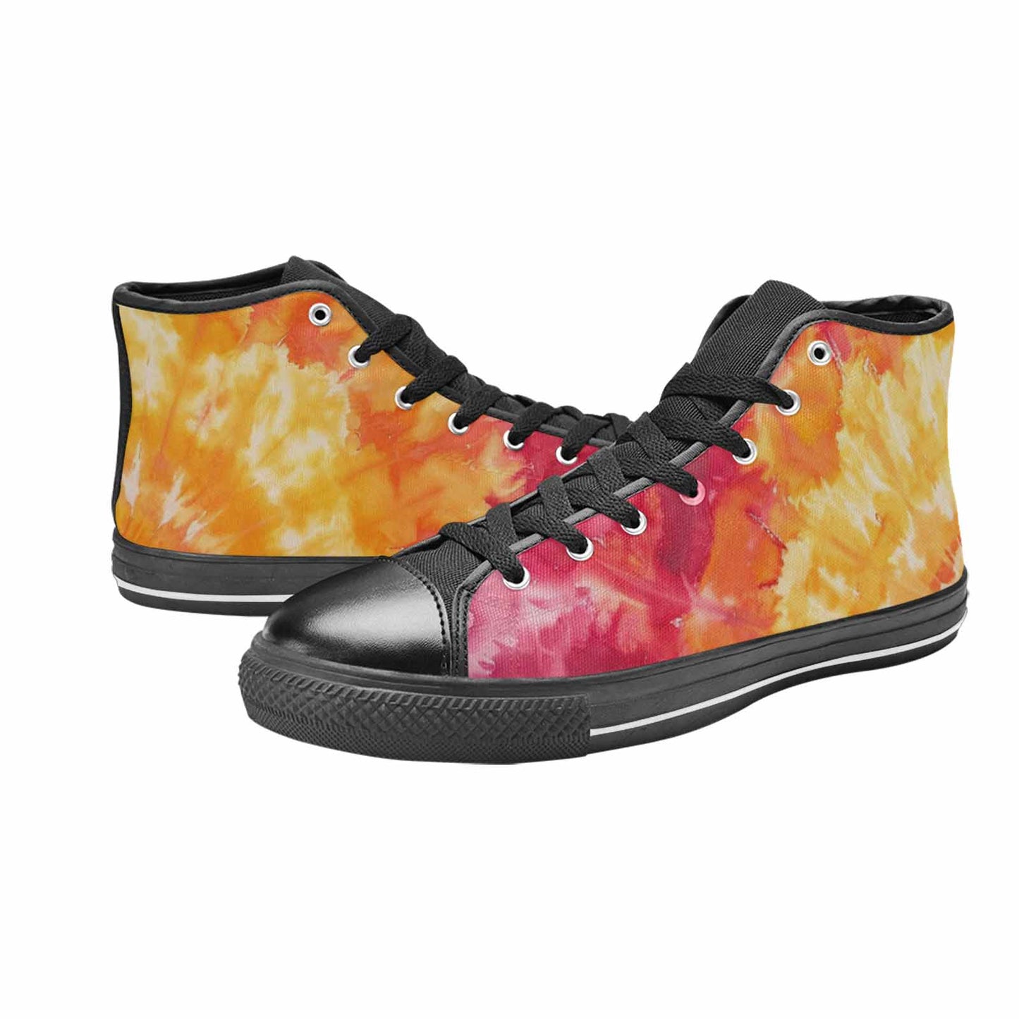 WOMEN'S Ombre Tie Dye Warm High Top Canvas Cottagecore Custom Shoes