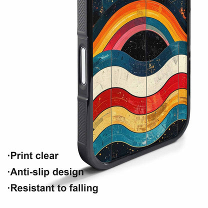 iPhone 17 Pro Case — Retro Wave Scallop Stripe Small Retro, Custom Print Case Cover