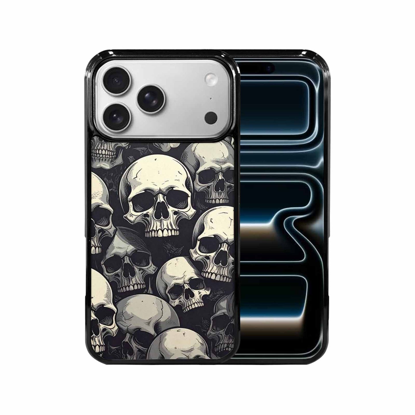 iPhone 17 Pro Max Case — Skull Dark Art Gothic Print Gothic, Custom Designed Case Cover