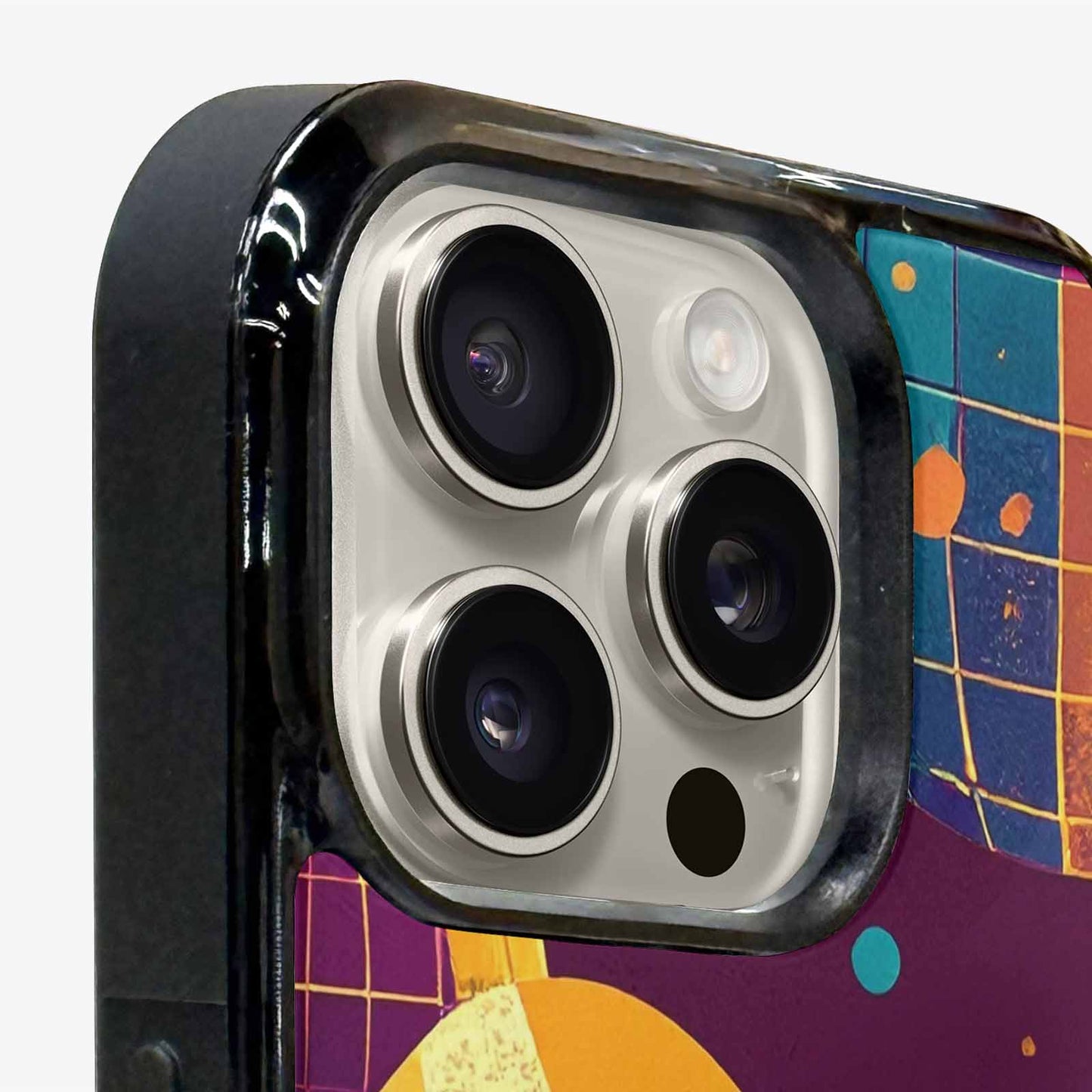 iPhone 15 Pro Max Case — 1970s Disco Art Pattern, Custom Print Case Cover
