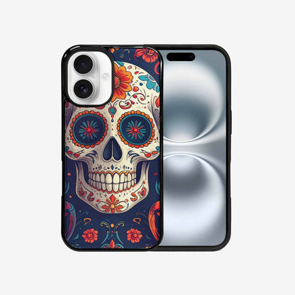 iPhone 16 Case — Day Dead Sugar Skull Art 100s, Unique Phone Case Design