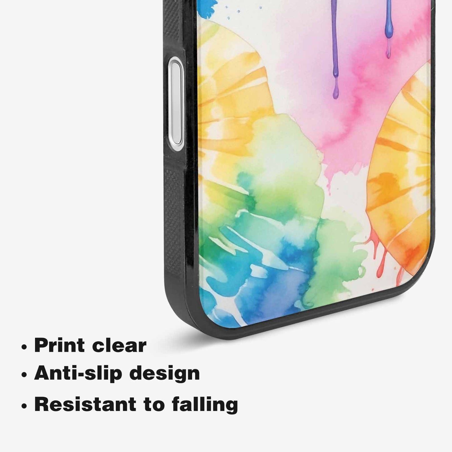 iPhone 16 Case — Dripping Tie Dye Spiral, Custom Art Phone Cover