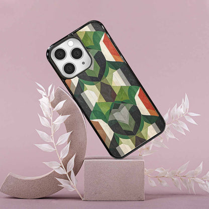 iPhone 15 Pro Max Case — Aromantic Flag Color Theme Small Rainbow, Original Design Phone Case