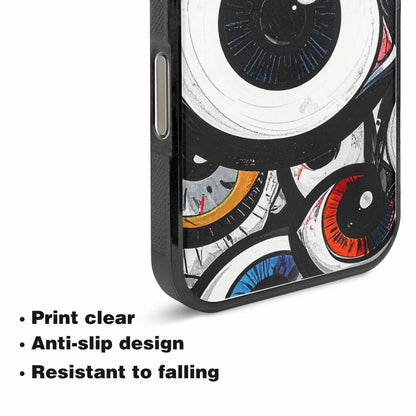 iPhone 15 Pro Max Case — Googly Cartoon Eyeballs, Custom Made Phone Cover