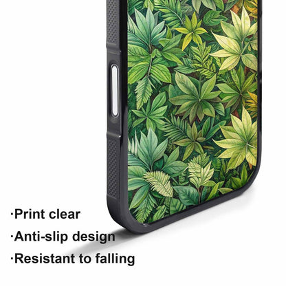iPhone 17 Pro Case — Small Seven Point Palmate Leaf Floral, Custom Art Phone Cover
