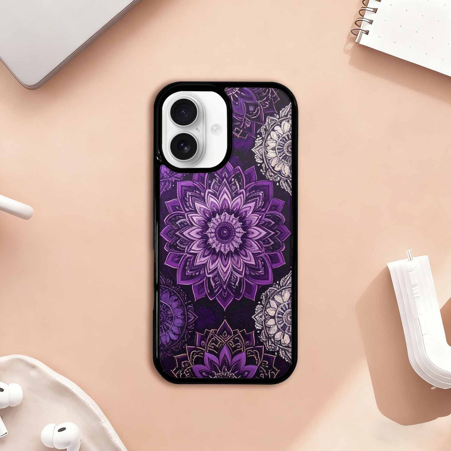 iPhone 17 Case — Small Mandala Pattern, Randomly Floral, Custom Made Phone Cover