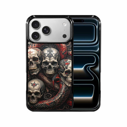 iPhone 17 Pro Max Case — Skull Dark Art Gothic Print Gothic, Custom Made Phone Cover