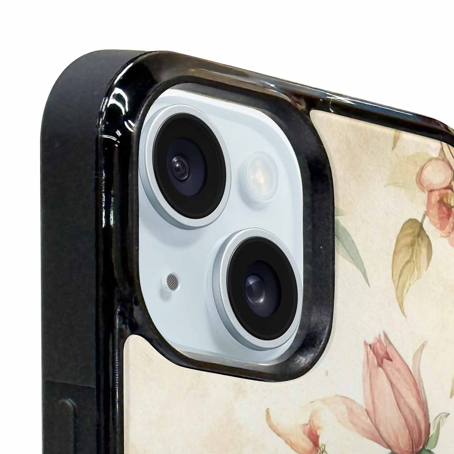 iPhone 15 Plus Case — Vintage Botanical Art Pattern, Original Design Phone Case
